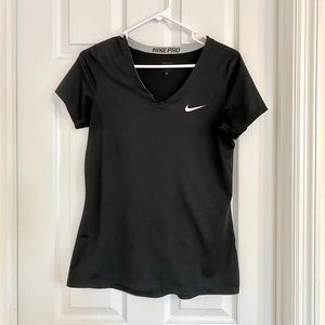 Nike Pro V-Neck - Black Dri-Fit